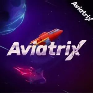 Aviatrix slot game with a futuristic aviation theme and glowing spaceship-like objects